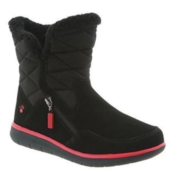 Bearpaw Katy Women’s Size 7 Black Waterproof Boot Euc
